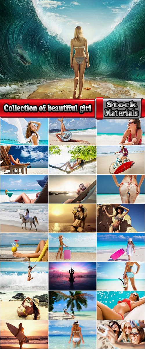 Collection of beautiful girl on the beach sunning beach vacation sand walk 25 HQ Jpeg