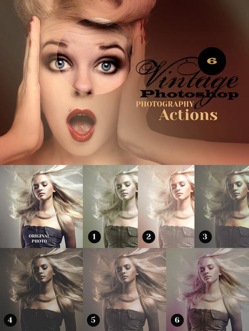  6 Vintage Photo Actions 