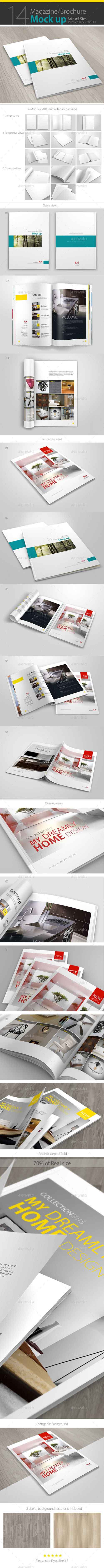 GraphicRiver: A4 Brochure / Magazine Mock-up