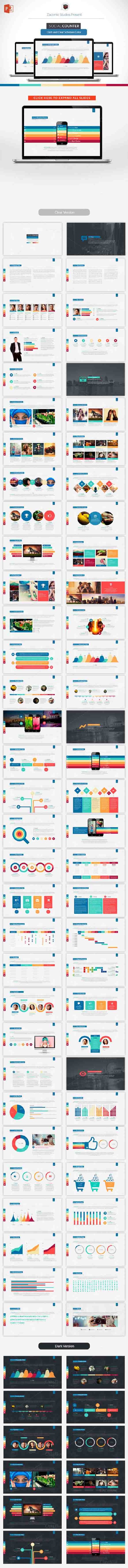 Social Counter | Powerpoint Template