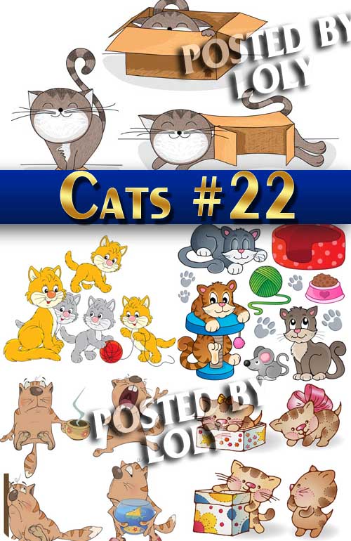 Чудесные котята #22 - Векторный клипарт
