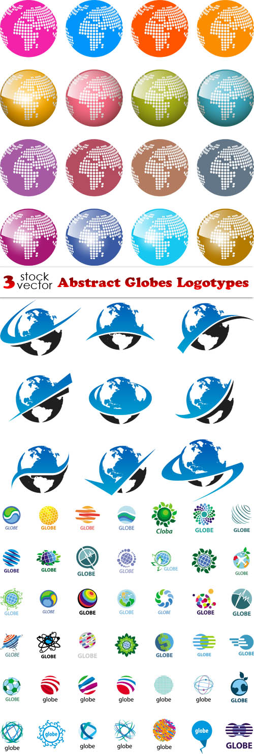 Vectors - Abstract Globes Logotypes 2