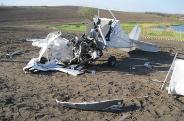 Под Киевом упал самолет "SKYRANGER"
