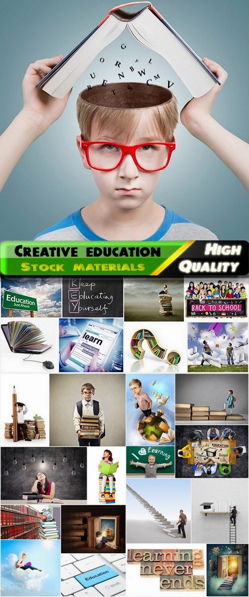 Creative and conceptual images with theme of education - 25 HQ Jpg