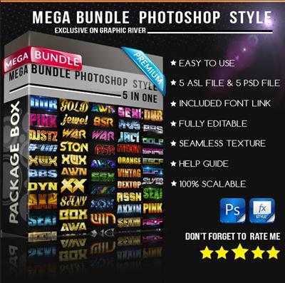 GraphicRiver - Mega Bundle Photoshop Style v2