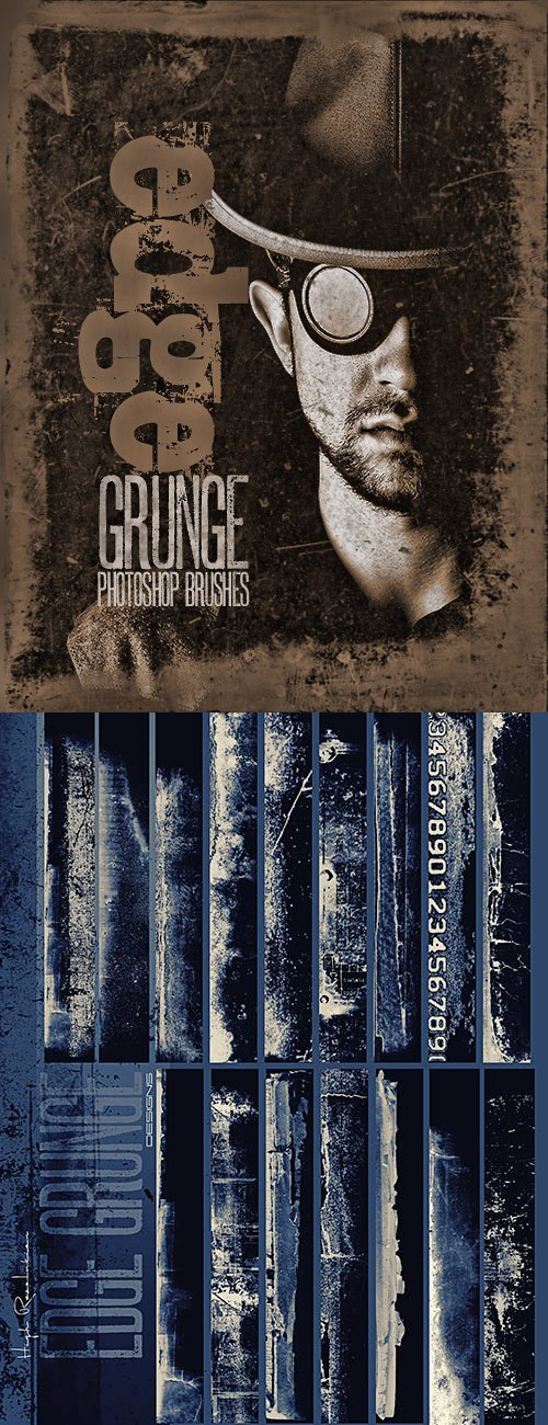 DAZ3D: Ron's Edge Grunge (Photoshop Brushes)