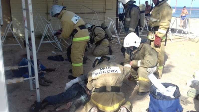 Трое крымчан госпитализированы после пожаров [фото]