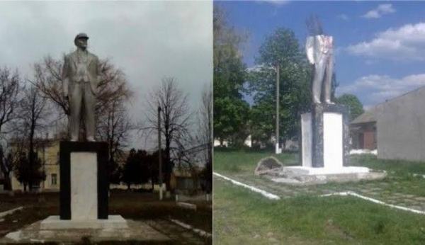 На Одесчине обезглавили «редкого» Ленина(фото)